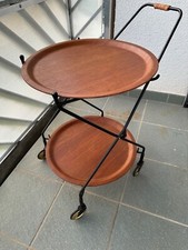 Beistelltisch Servierwagen Barwagen String Teak SILVA Danish Design Denmark 60er