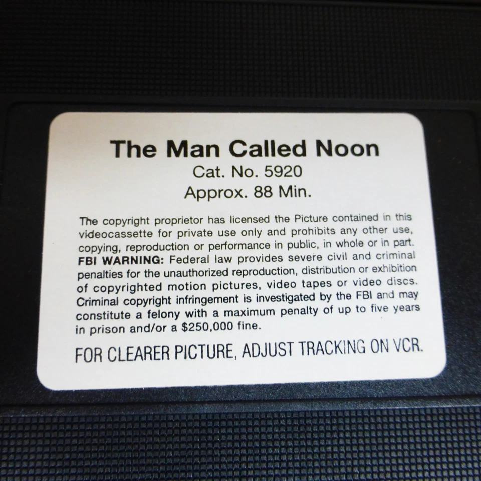 The Man Called Noon Richard Crenna VHS - Image 3 of 4