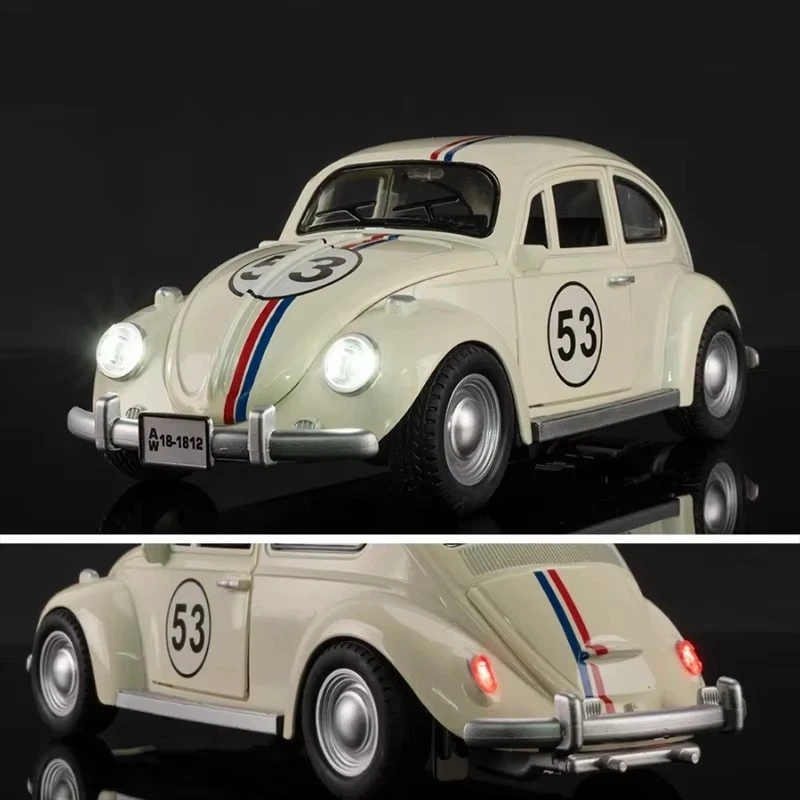1:18 VOLKSWAGEN Escarabajo Coche Aleación Modelo Diecast con Luz de Sonido Niños Regalo NUEVO Foto 4 de 4