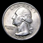 1935-S Washington Quarter Silver ---- Stunning Condition Coin ---- #294M