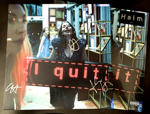 HAIM "I Quit" 2 LP Vinyl VERSIEGELT im SIGNIERTEN Schuber O-Card exklusiv limitiert