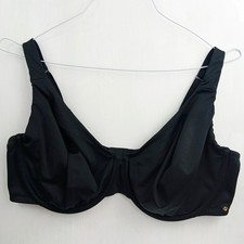 Lane Bryant Cacique Women's Black Bra 40DDD Unlined Full Coverage Underwire