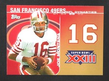 2008 Topps JOE MONTANA Dynasty Tribute Super Bowl XXIII #DYN-JM3