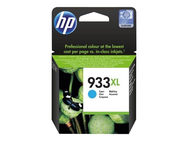 Cartouche cyan HP 933XL d'encre authentique grande capacité pour imprimante OfficeJet