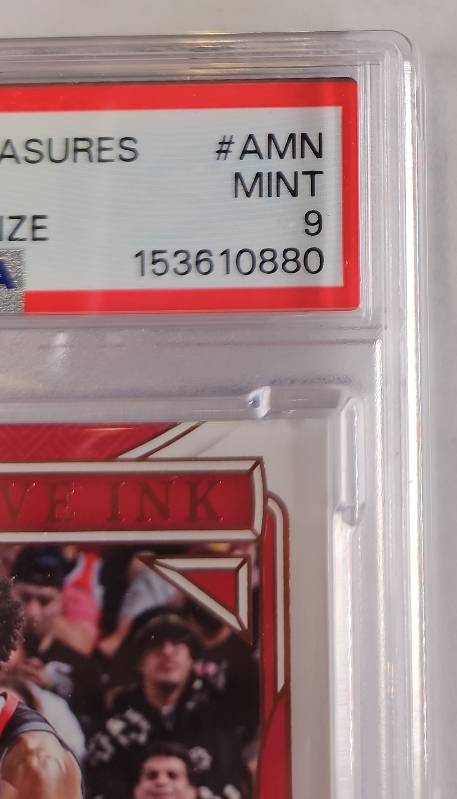 2024 PANINI NATIONAL TREASURES /25 AUTO AMEN THOMPSON PSA 9 MINT HOUSTON ROCKETS view 4