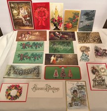 20 Vintage 1960 s-1970 s Classic Hallmark Christmas Greeting Cards Used