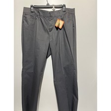 Dockers Metro Trouser Charcoal Grey Straight Leg Pants Women's Size 16 Short NWT