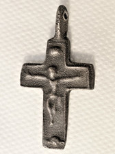 Antikes Pilgerkreuz Brustkreuz Pilgerzeichen Bronze Kreuz 18. Jh. Kreuzanh&auml;nger