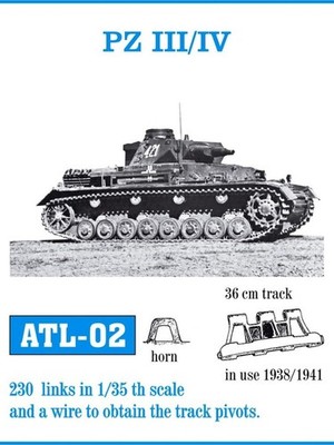 Pz III (A-G) / Pz IV (A-D) - Friul Ketten / 1:35 - ATL-002