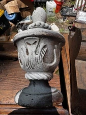 Large Ornate Carved Resin Newel Post Finial Armenian Floral Decorations TLC (c)