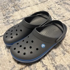 Crocs Unisex-Adult Crocband Clog, Charcoal/Ocean, Men 7/Women 9