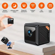 Mini Wireless Security Camera 1080P HD,WiFi Motion Detection Magnetic Mounting, 