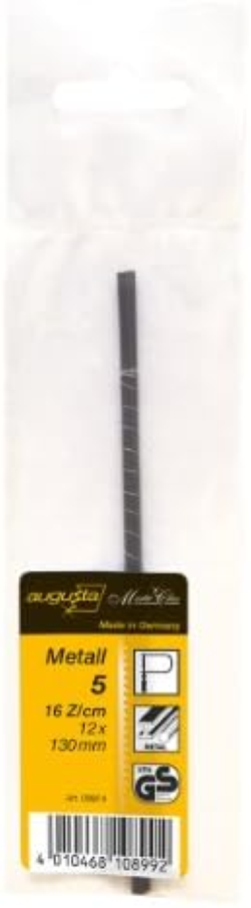 Augusta â€" Lame di ricambio per archetto da traforo, 12 pezzi, 130 mm, per meta