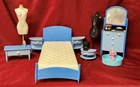 Vintage 1998- Barbie So Real So Now Family House Bedroom Playset w/ Misc. Items