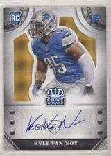 2014 Panini Crown Royale Rookie Signatures Gold Plaid 8/15 Kyle Van Noy Auto 0j6