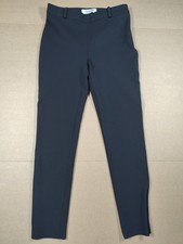 Valentino Black Tapered Ankle Zip Dress Pants Size 6 Made In Italy 