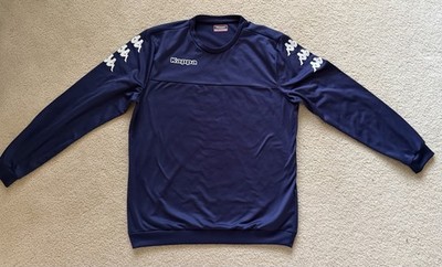 Kappa Sweatshirt Mens Navy Pullover Graphic Print Long Sleeve Sweatshirt Sz XXL