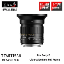 TTArtisan MF 14mm F2.8 ASPH Wide Angle Lens for Sony E Full Frame Manual Focus