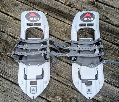 MSR Denali Ascent Snowshoes 22'' Good Used Condition w/ New Aftermarket Straps