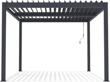 Pergola Bioclimatique En Aluminium Windsor - 3 X 4 M - Anthracite
