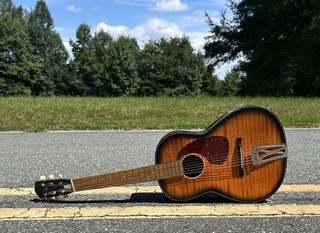 Early Japanese Parlor Guitar Ready To Play