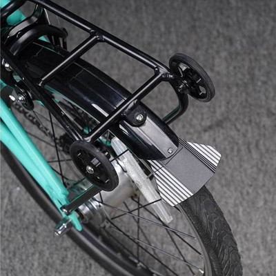 Schwarz PP5 Schutzblech Verl?ngerung f??r Brompton Faltrad Vorderrad 158x100mm