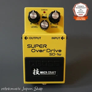 Boss SD-1W Super Overdrive Waza Craft Premium Japan Guitar Effects Pedal SD1W