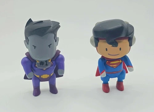 Scribblenauts Unmasked DC Comics Bizarro & Superman Blind Box Figures Lot Set
