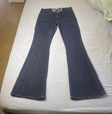 GUESS Flared Jeans Blue Denim Regular Fit Str...