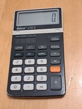 Ibico 076 S Vintage Solar Taschenrechner 