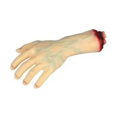 10 1/2" Severed Plastic Hand Halloween Tabletop Decoration - Morris Costumes