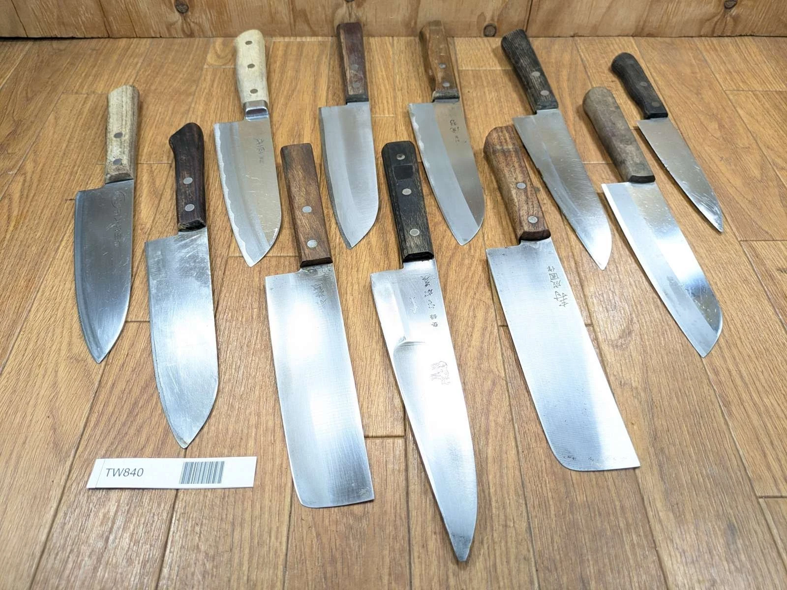 Damaged Lot of Japanese Chef's Kitchen Knives hocho set from Japan TW840