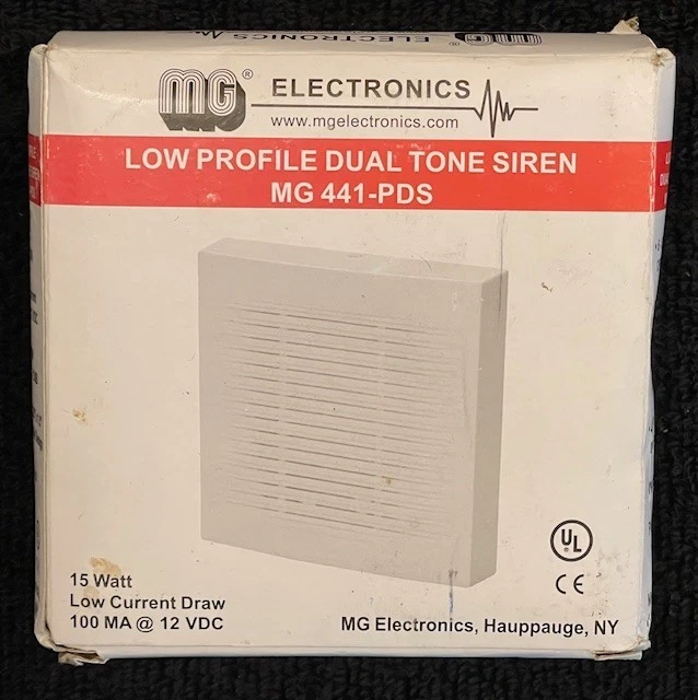 Security Alarm Siren-Low Profile, Dual Tone Alarm Siren - NEW - Image 4 of 4