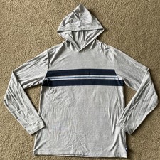 Men s Vineyard Vines Size S Long Sleeve Hooded Striped Island T-shirt