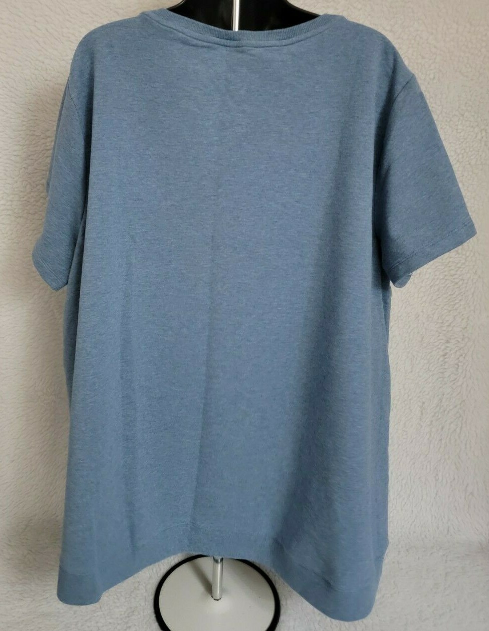 H by Halston Womens Shirt Top Blouse Size 3X Blue