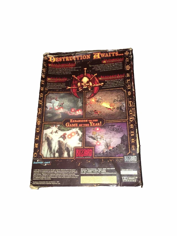 Diablo 2 Expansion Set Lord Of Destruction Big Box Damage Box Released 2000 - Image 4 of 4