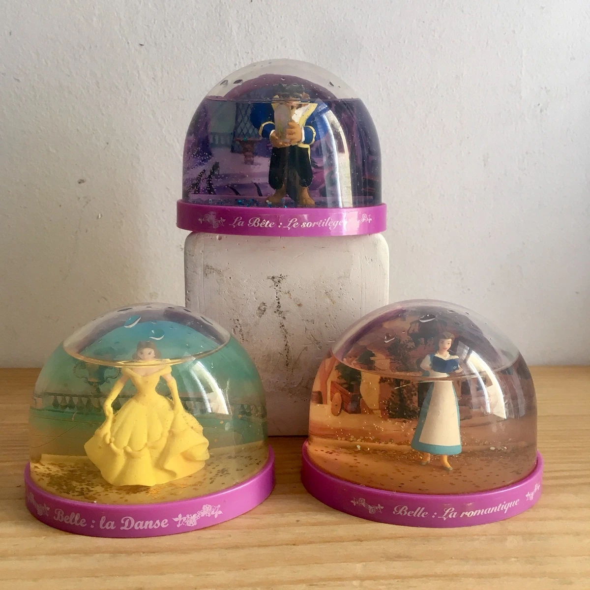 Boule à Neige La Belle Et La Bête Lot 3 Boules à Neige Disney La Belle Et La Bête | eBay