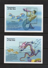 R4750 Sierra Leone 1996 Meer Fantasien Triton, Erd Drache MNH