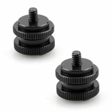 SmallRig Two Locknuts Cold Shoe Adapter with 3/8 "to 1/4" Screws 1631
