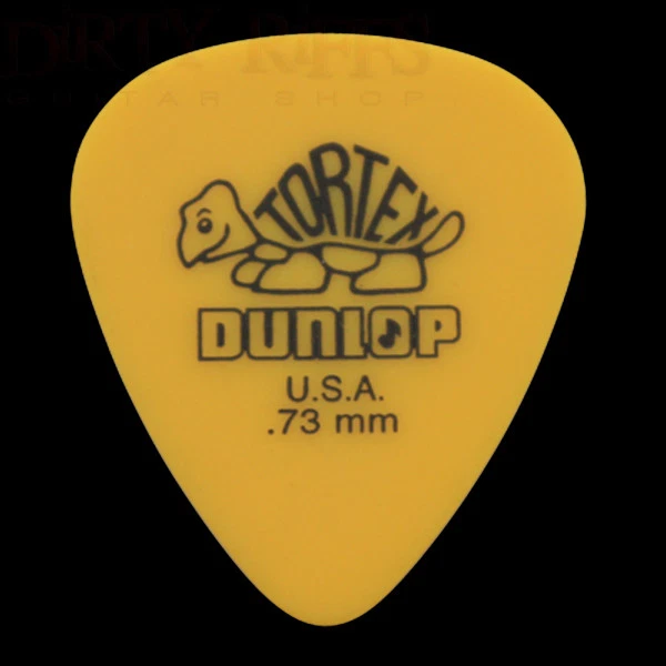 Dunlop Tortex Standard Gitarren-Plektren gelb 0,73 mm - 6 10 12 20 oder 24