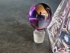 Pink Perfume Pyramid Bottle with Purple Stopper — photo 6