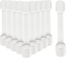 10Pcs Child Safety Strap Locks Cupboard Door Strap Locks Home Cabinet Child Lock