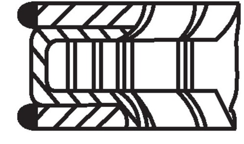 PISTON RING KIT 081 RS 00111 0N1 FOR BMW N54B30A N55B30A 3.0L 6cyl 5 E60 - Picture 4 of 8