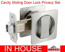 Cavity Sliding door Lock-Privacy function Satin finish