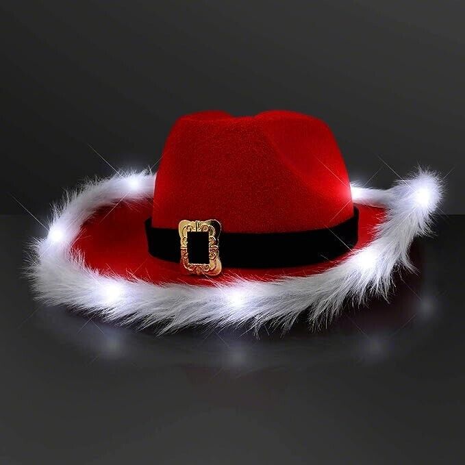 LED Flashing Light Up Santa Claus Red Christmas C… - image 4