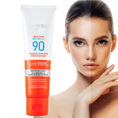 Spf 90 Sunscreen Face Natural Oil-Free Broad Spectrum Sun Screen Protector