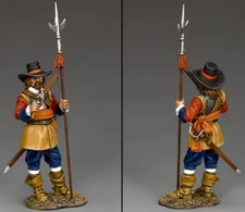KING & COUNTRY PIKE & MUSKET PNM001 PARLIAMENTARY OFFICER WITH HALBERD & PISTOL