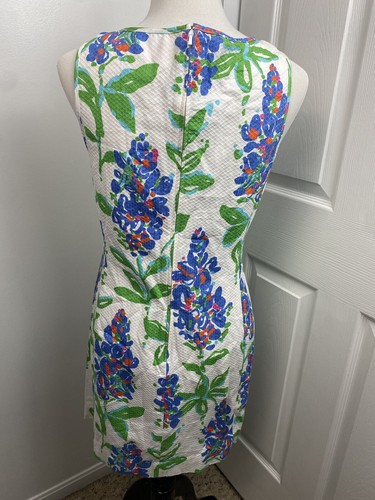 Lilly Pulitzer Ricci Shift Size 6 Fresh Cut Blue Bonnets Beachy Resort Old Money - Picture 5 of 14