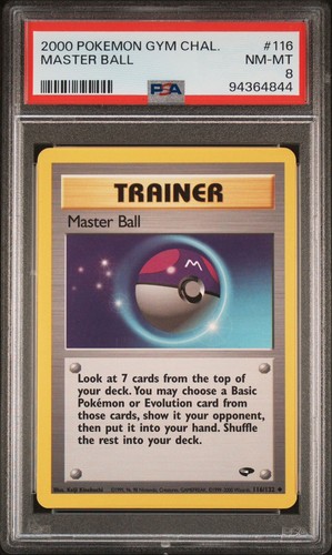Master Ball (Unlimited) graded PSA 8 for sale on eBay