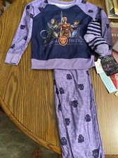 Marvel Wakanda Forever-Girls purple 3pc shirt/socks/pants pajama set